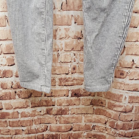 Free People Railroad Stripe Skinny Jeans Size 28 - Picture 6 of 13